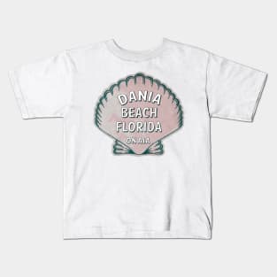 Dania Beach Florida 30A Vintage Shell 30 A Kids T-Shirt